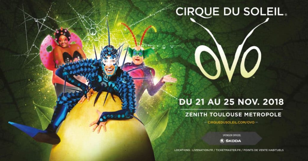 Le spectacle Ovo du Cirque du Soleil débarque à Toulouse en 2018